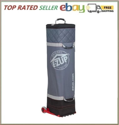 E-Z UP Deluxe Wide-Trax Roller Bag, 10' (Gray with Black Accents)