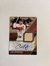 2026 Topps Series 1 BASEBALL Materials Alex Bregman Gold BAT auto /50 JERSEY #