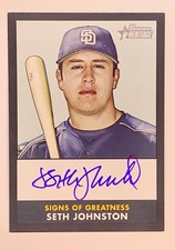 2007 Topps Heritage Seth Johnston - Signs of Greatness Auto /52!
