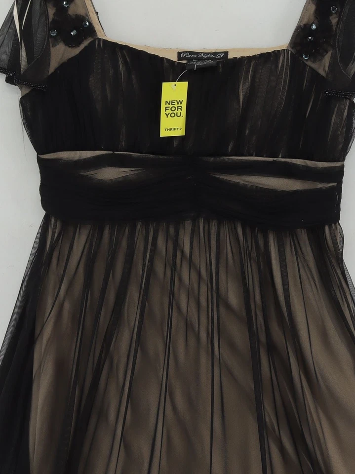 Vestido midi línea A Pisarro Nights L en negro Foto 3 de 4