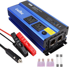Power Inverter 12V to 110V 1000W: 1000 Watt Dc to Ac Converter Battery Inverters
