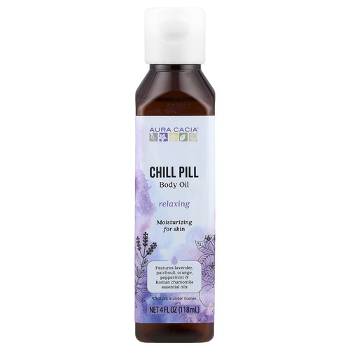 Body Oil, Chill Pill, 4 fl oz (118 ml)