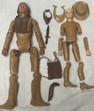 Vintage 60's-70's Marx Jay West and Chief Cherokee Figures Parts Accessories
