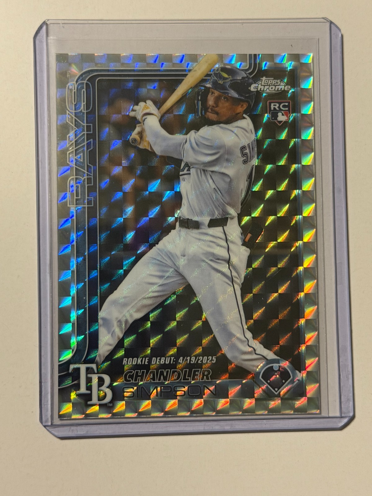 Chandler Simpson 2025 Topps Chrome Update Debut RC Geometric #USC17