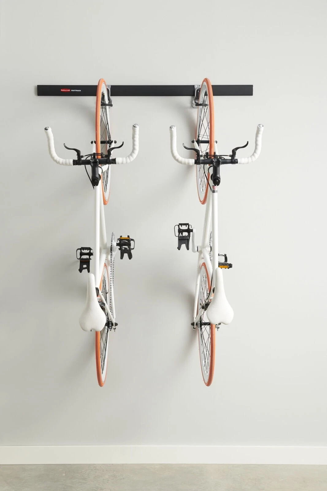 Garage Bike Storage Kit 3 Piece FastTrack Vertical Hook System Heavy Duty Rails