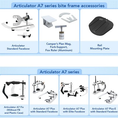 Bioart A7 Plus Adjustable Articulator Standard Elite Facebow Incisal Guide Table