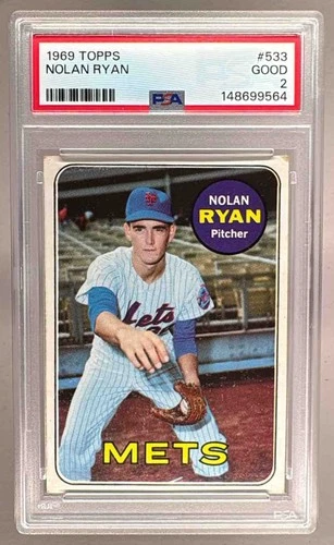 1969 Topps 533 Nolan Ryan PSA 2 Good - 148699564