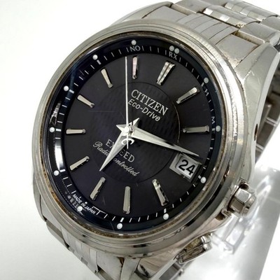 Citizen Exceed Eco-Drive Solar H111 H111-T011390 Black Dial 35 mm Wristwatch
