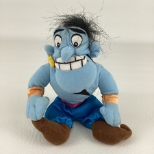 Walt Disney Store Aladdin Genie 6" Plush Bean Bag Stuffed Doll Vintage 90s Toy