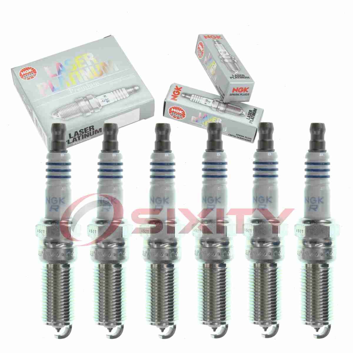 6 pc NGK Laser Platinum Spark Plugs for 2008-2010 Saturn Vue 3.6L V6 kk