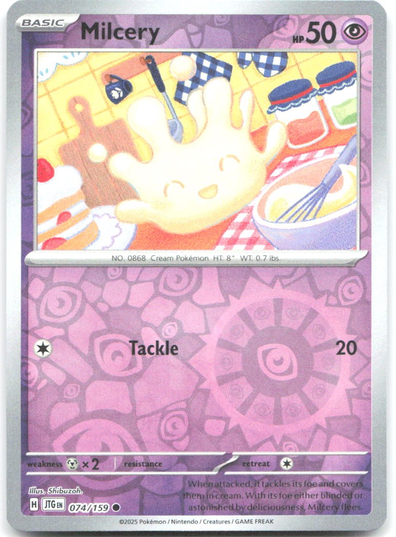 Milcery Reverse Holo Common SV09: Journey Together 074/159 NM
