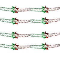 Davies Products Weihnachtsdecken-Deko Set 2-Ton GrüN/Rot 4 X 15Cm Girlanden 2,7M