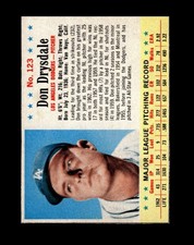 1963 Post Set-Break #123 Don Drysdale NR-MINT *GMCARDS*