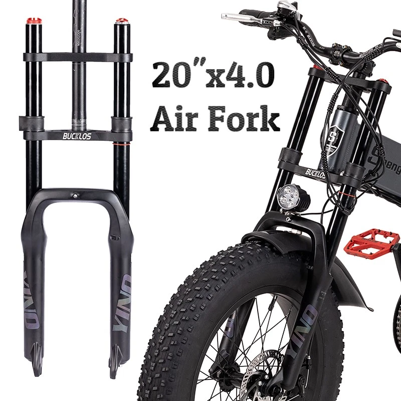 BUCKLOS 20/26*4.0" Fat Beach/Snow/Electric/DH Bike Forks MTB Air Suspension Fork - Image 3 of 4