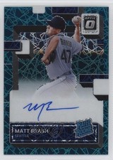 2022 Panini Donruss Optic Teal Velocity Prizm /49 Matt Brash #RRS-BR Auto 1v1