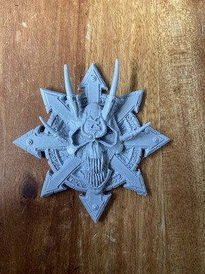 Rare Long OOP 1999 Forgeworld Chaos Symbol Star Icon Daemons Space Marines !!!