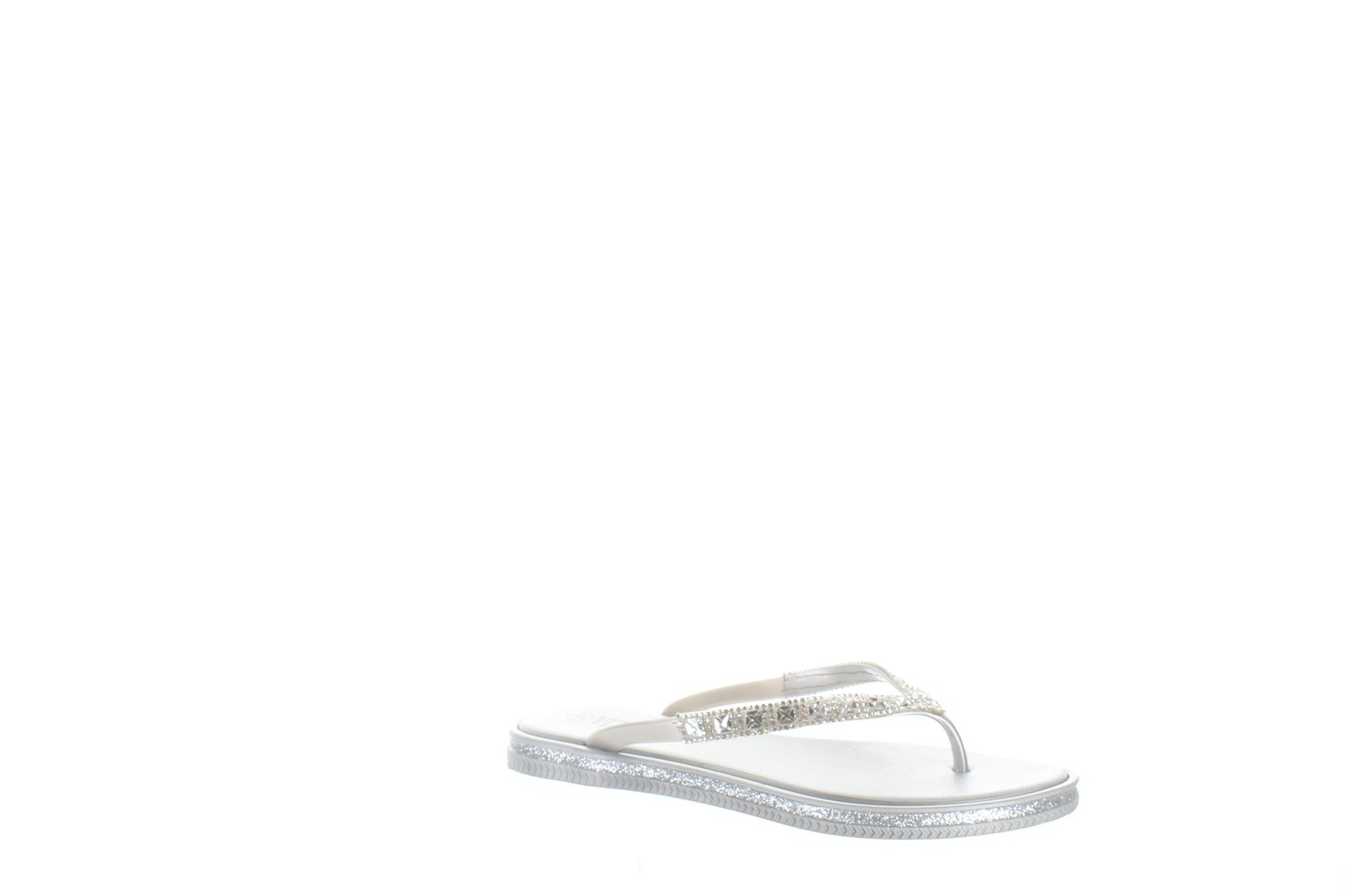 Женские серебристые босоножки Vitalia, размер 7