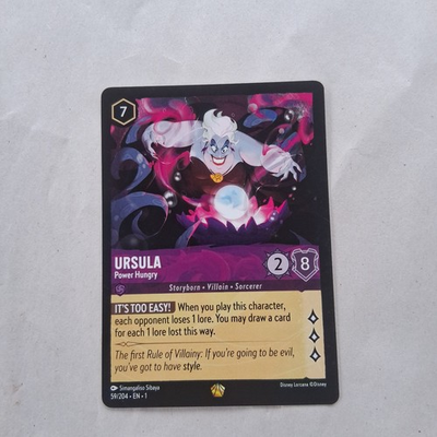#ad Ursula Power Hungry 59 204 The First Chapter Regular Legendary Disney Lorcana $2.94