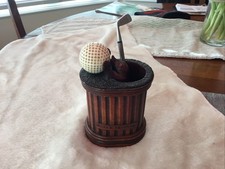 Moles' Revenge Golf Themed Pen / Pencil Holder / Bookend Desktop Organizer