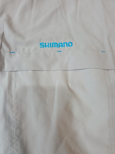 SHIMANO LONG SLEEVE VENTED FISHING SHIRT Size 3XL UPF 30+ LIGHT GRAY - Picture 6 of 12