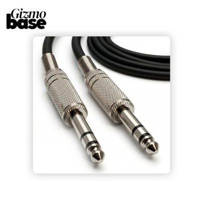 6,35 mm Klinkenkabel Leitung Metall symmetrisch/STEREO BIG 1/4'' TRS 1 Meter