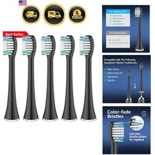 Replacement Toothbrush Heads Compatible with AquaSonic Black Series, Vibe Ser...