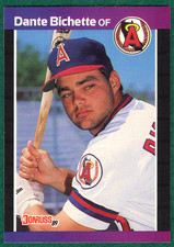 Dante Bichette - 1989 Donruss #634 - California Angels Baseball Card