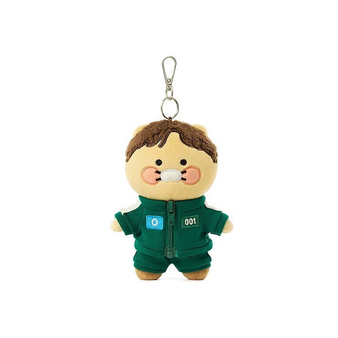 Squid Game x Kakao Friends キーホルダー　韓国限定 SQUID GAME X KAKAO FRIENDS Official MD Plush Keyring – Dear