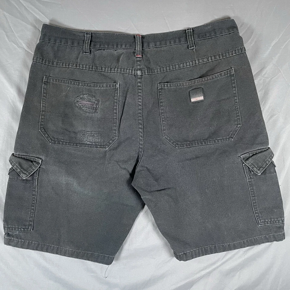Pantalones cortos cargo Craftsman para hombre talla 36 negros entrepierna de 11 pulgadas ropa de trabajo utilitaria Foto 4 de 4