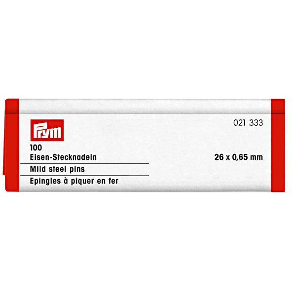 Stecknadeln Eis 0,65 X 26 Mm Silberfarbig, Packung Mit 100St, 021333, Prym-image