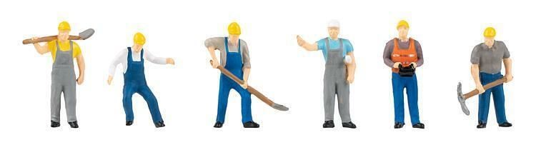 Roadway Workers (6) Figure Set HO/OO gauge Faller 151612