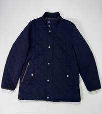 Giacca Brooks Brother uomo grande lana full zip Loro Piana Storm System blu navy