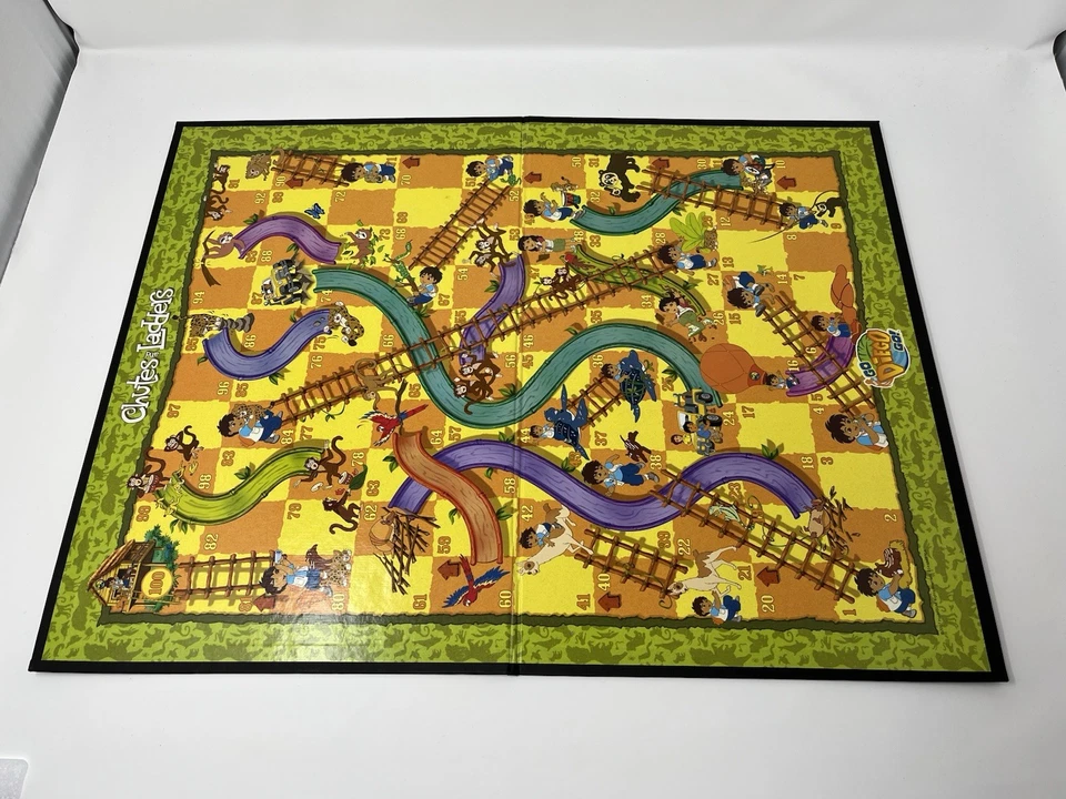 Chutes and Ladders Nick Jr. Go Diego Go! Edition 2007 Complete Board Game - Image 4 of 4