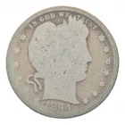 BETTER 1894 Liberty Barber 90% Silver US Quarter *032