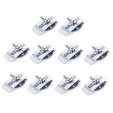10 PCS Sink Clips Kit Undermount Brackets Supports Fasteners Hardware Round Pad