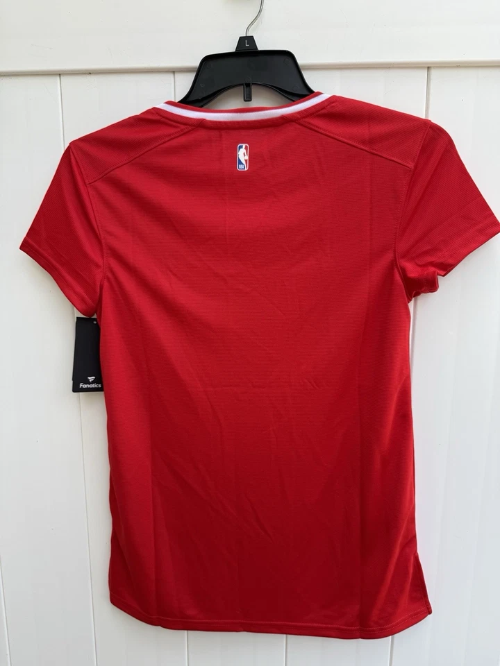 Новая футболка в сумке Fanatics NBA Fast Break красная с V-образным вырезом Washington Wizards маленькая - Изображение 2 из 4