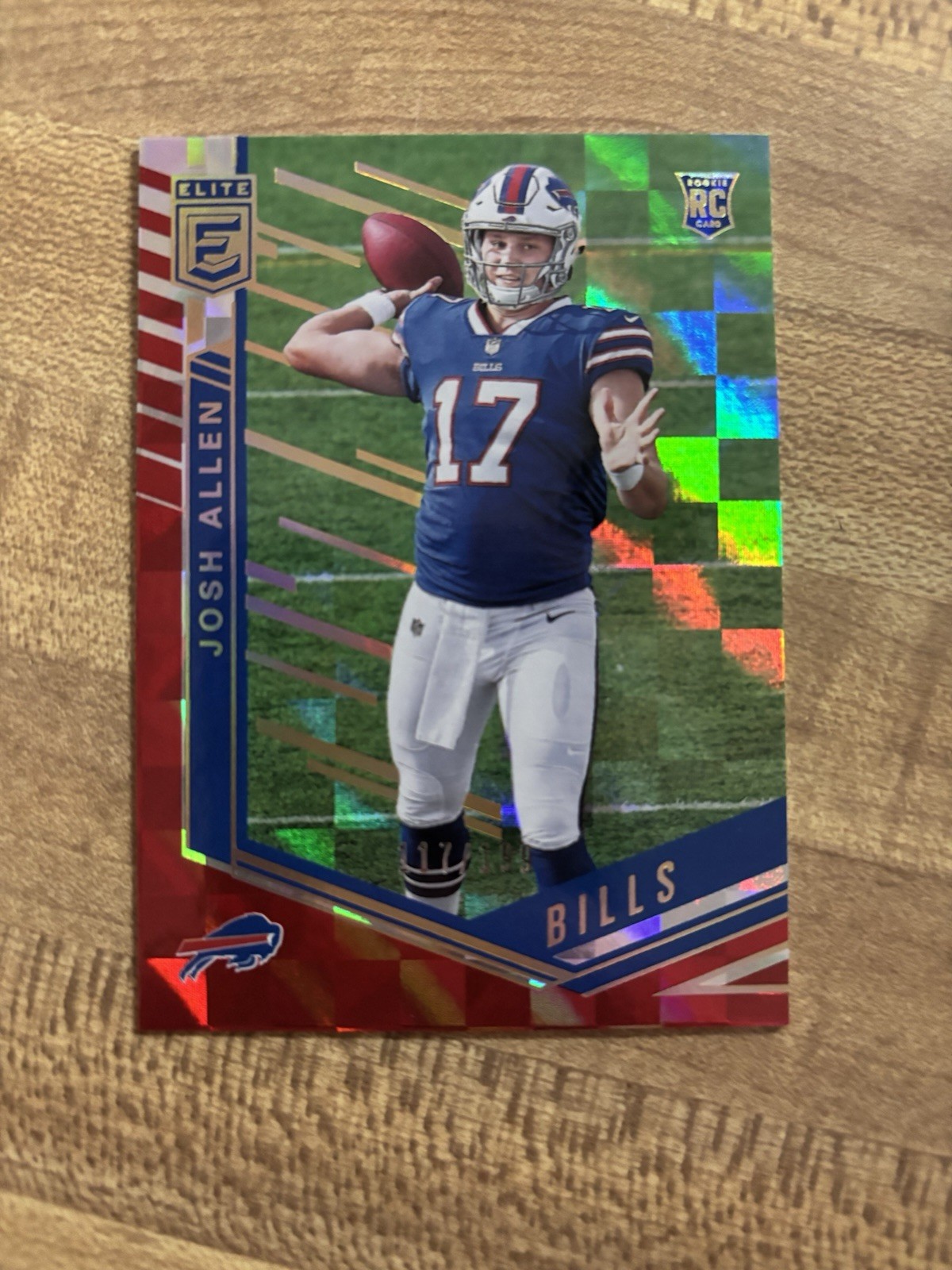 Josh Allen 2018 Donruss Elite Checkerboard RC Rookie Red 117/199 Bills