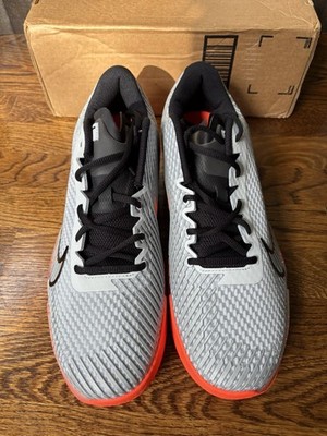 Nike Zoom Vapor 11 HC PRM Platinum Silver Orange Tennis FQ7721-001