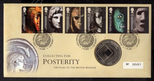GB - 2003 250 Years of the British Museum PNC Coin First Day Cover