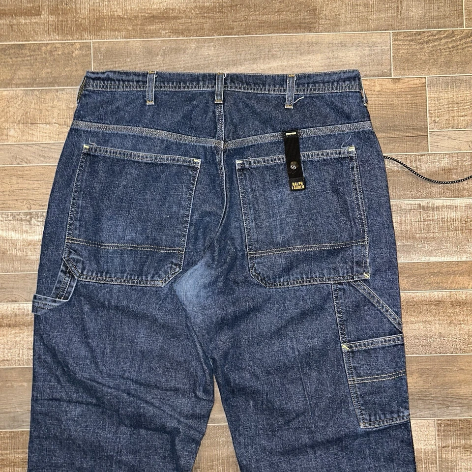 Ralph Lauren Polo Jeans Co Tab Carpenter Men’s Size 34x30 Blue Vintage Y2K - Image 4 of 4