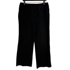 NWT T Tahari Size L Tummy Control High Rise Straight Leg Trouser Pants Black