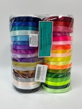 36 Colors 900 Yards Satin Metallic Glitter Ribbons Rolls for Craft, Embellish...