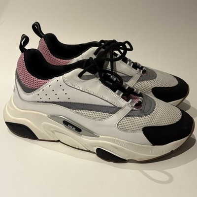 Dior Men s B22 Pale Pink Grey Sneakers Reflective Size 43 US 10