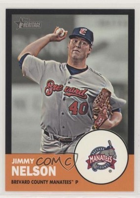 2012 Topps Heritage Minor League Edition Black Border 88/96 Jimmy Nelson 4a3