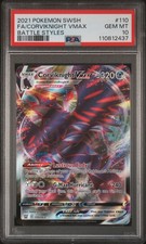 2021 Pokemon Sword and Shield Battle Styles Corviknight Vmax #110 PSA 10