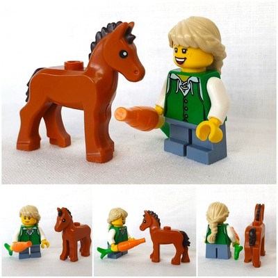 MOC aus LEGO -Teilen Mittelalterliches Mädchen mit Pony | passend zu 10305 21343