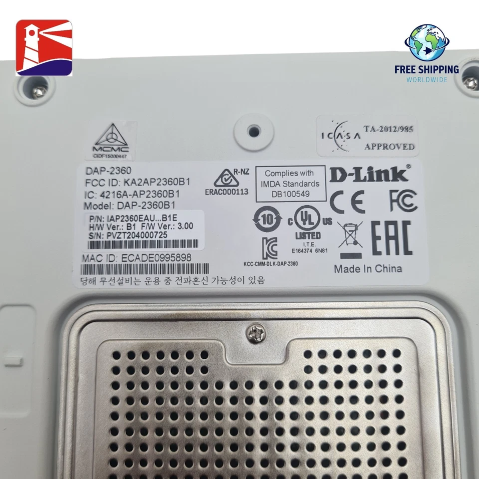 D-Link DAP-2360 Wireless N 2.4 GHz Access Point. PoE - Image 4 of 4