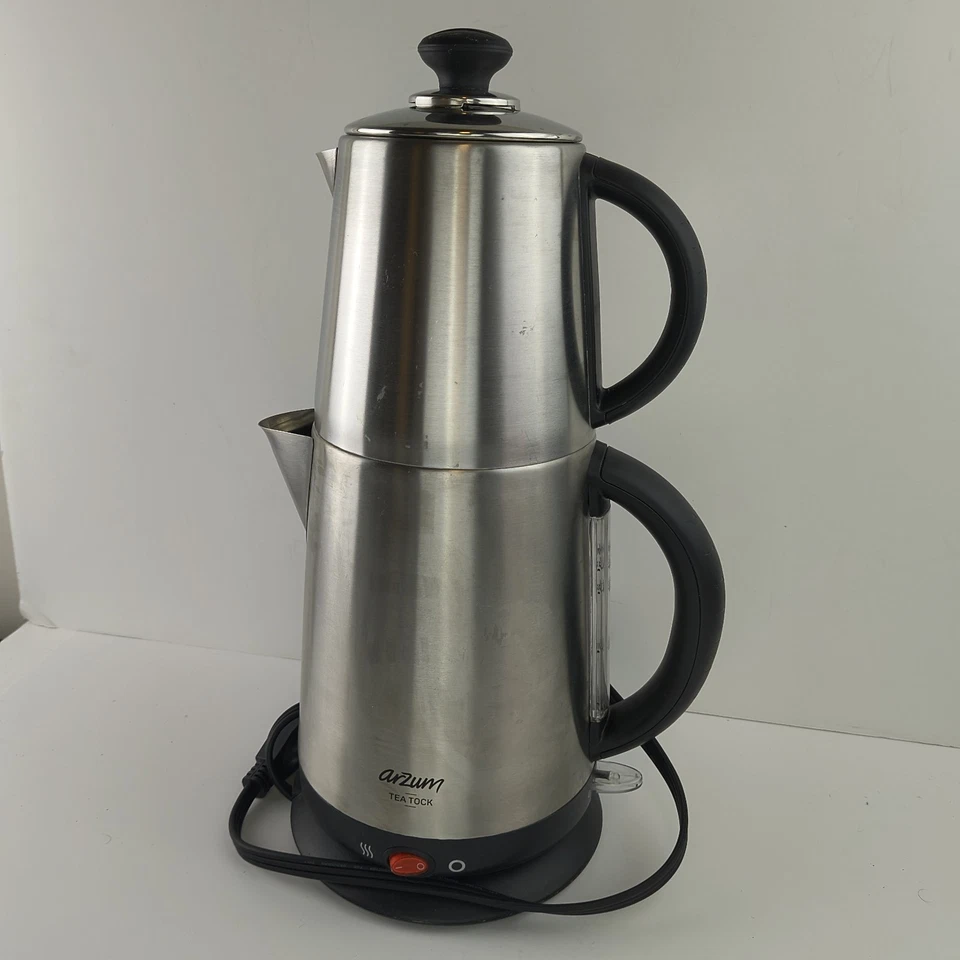 Arzum Tea Tock Electric Turkish Tea Maker, Stainless Steel, 120V Model AR3072-UL - Image 3 of 4