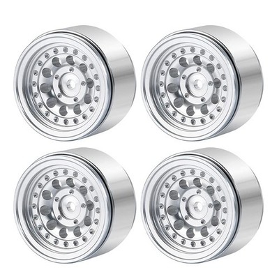 4pcs/1set Aluminum 1'' Micro Beadlock Wheels Rims for All 1:24 Scale Axial SCX...
