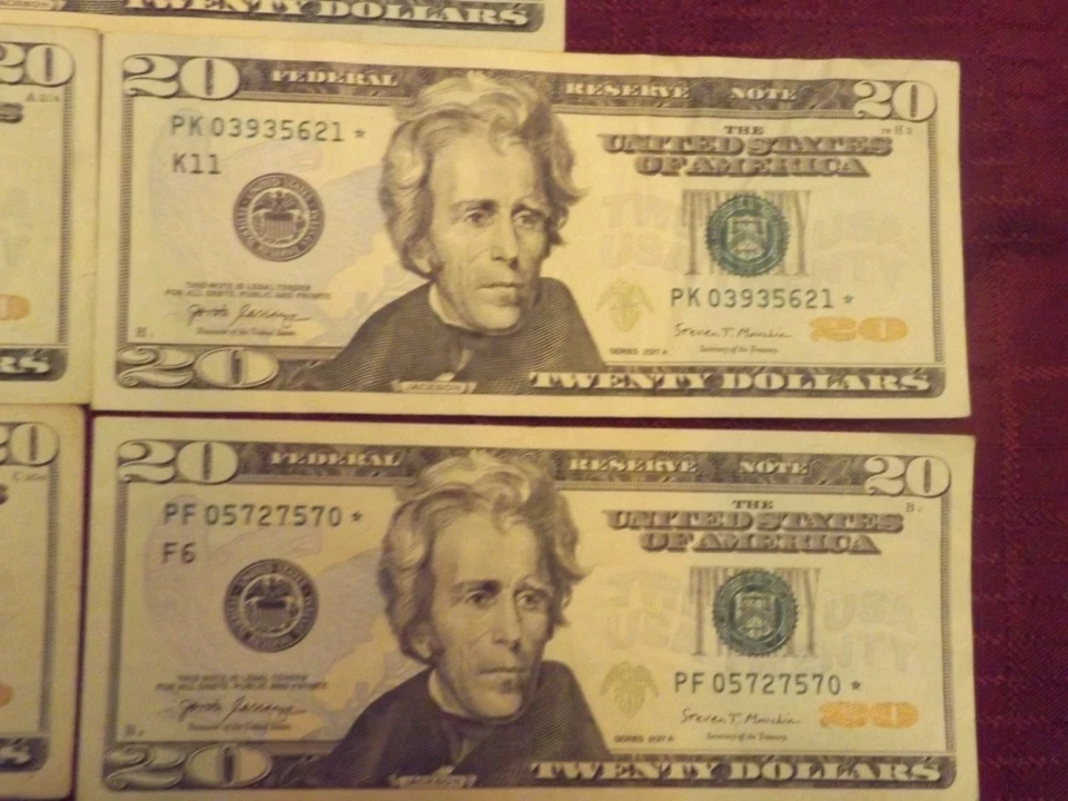 (5) Five $20 Twenty Dollar Bill Star Notes - See Details - Image 4 of 4